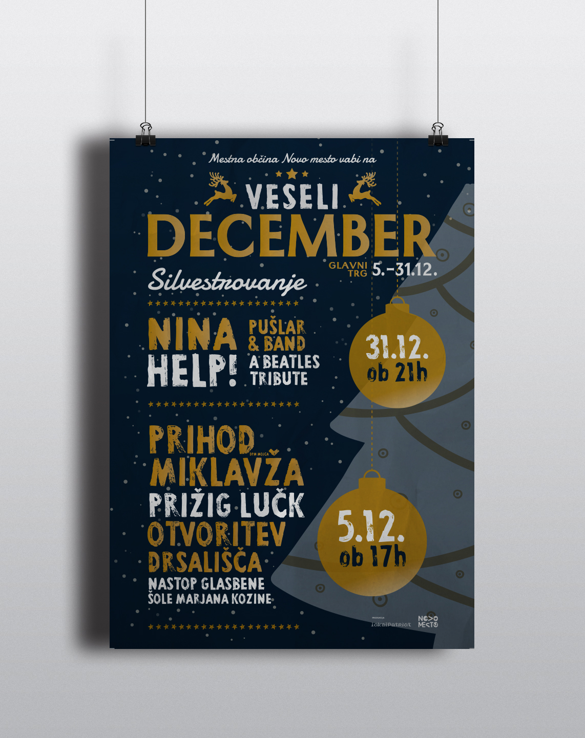 Veseli december v Novem mestu